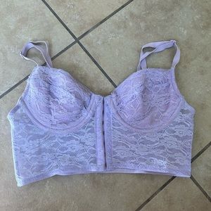 Lace corset top